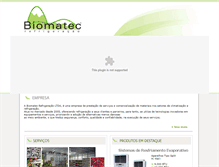 Tablet Screenshot of biomatec.com.br